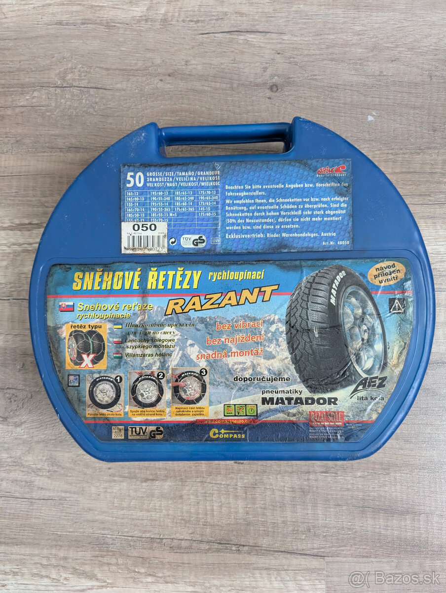 Snehove retaze COMPASS velkosti 50 - R13, R14, R15