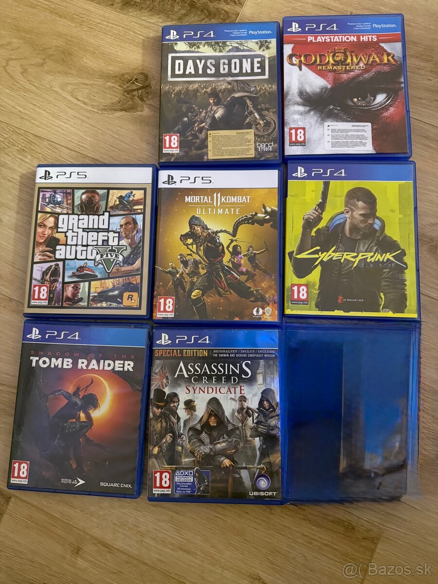Predám hry na playstation 4 a 5