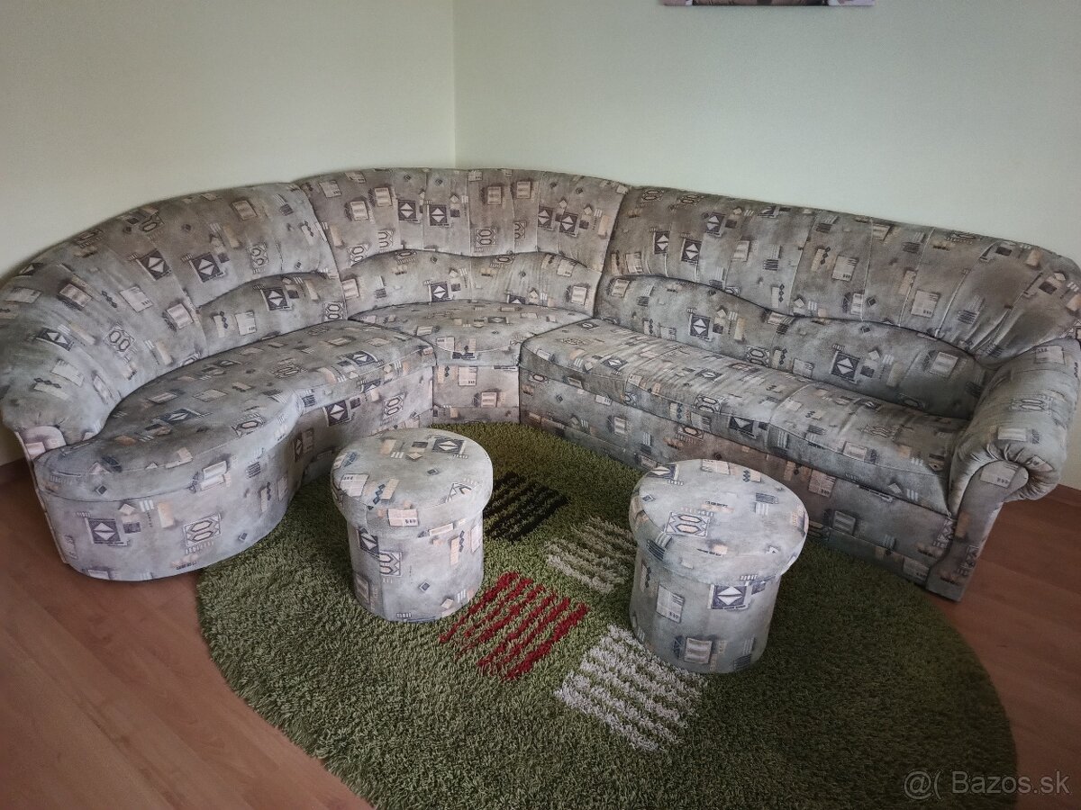 Rohová sedacia súpravu
