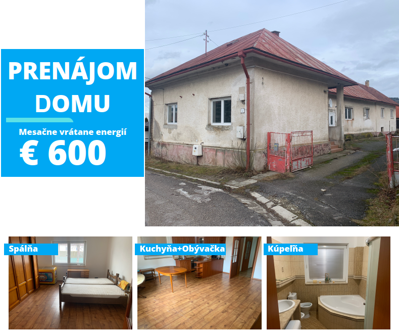 Prenájom Dom Vavrečka