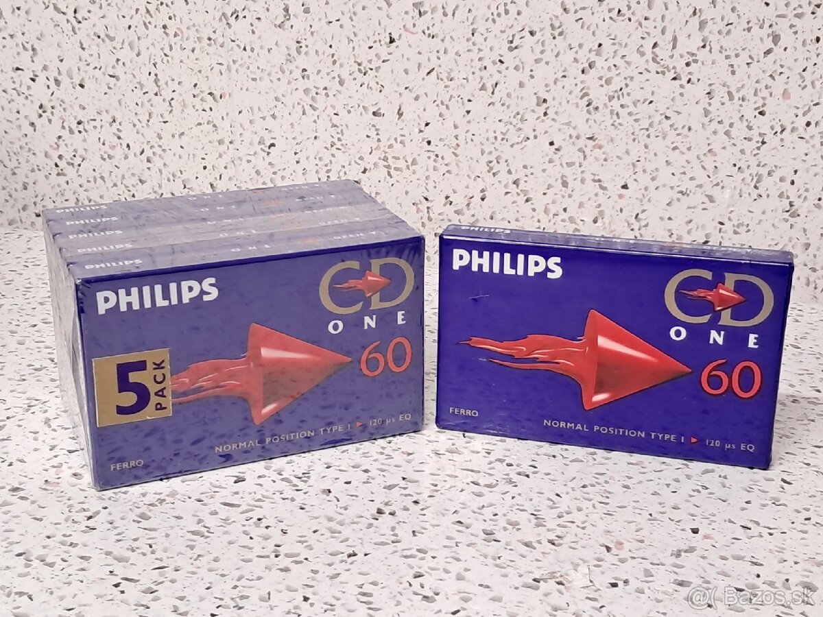 6x NOVÉ ZABALENÉ KAZETY Philips