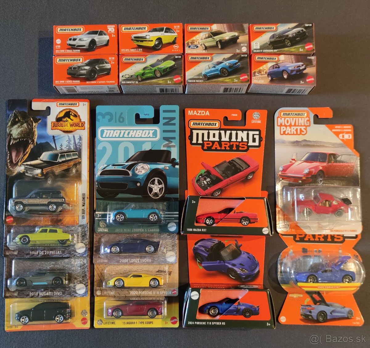 Matchbox rôzne modely