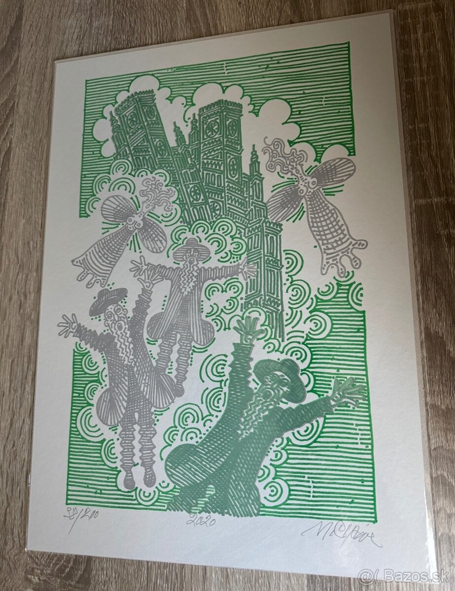 Grafika Čierne diery 5