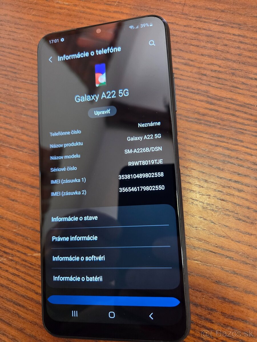 Predam Samsung galaxy A22 5G v TOP stave