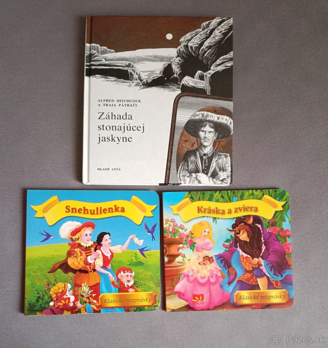Traja pátrači - A.Hitchcock + 2x rozpr.leporelo