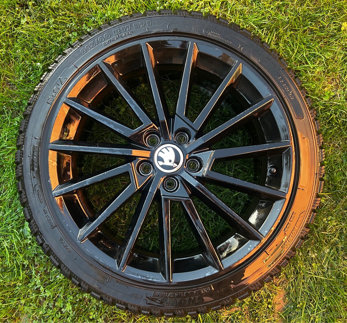 R17 Škoda Torino orig. Disky, 5x100 + zimné pneu 215/40R17