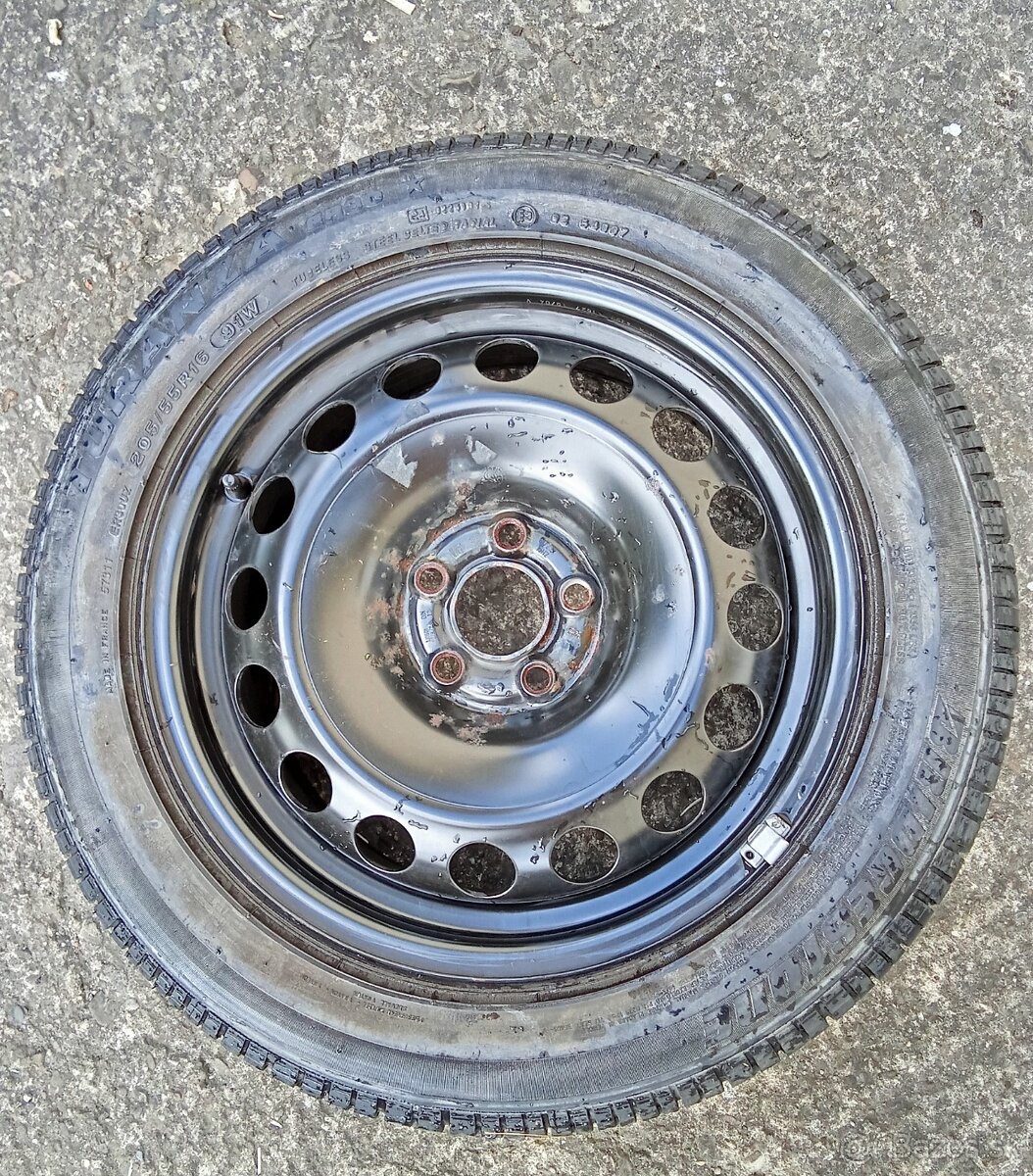 Koleso 205/55 R16, ET42, 5x100, nejazdená, rezerva