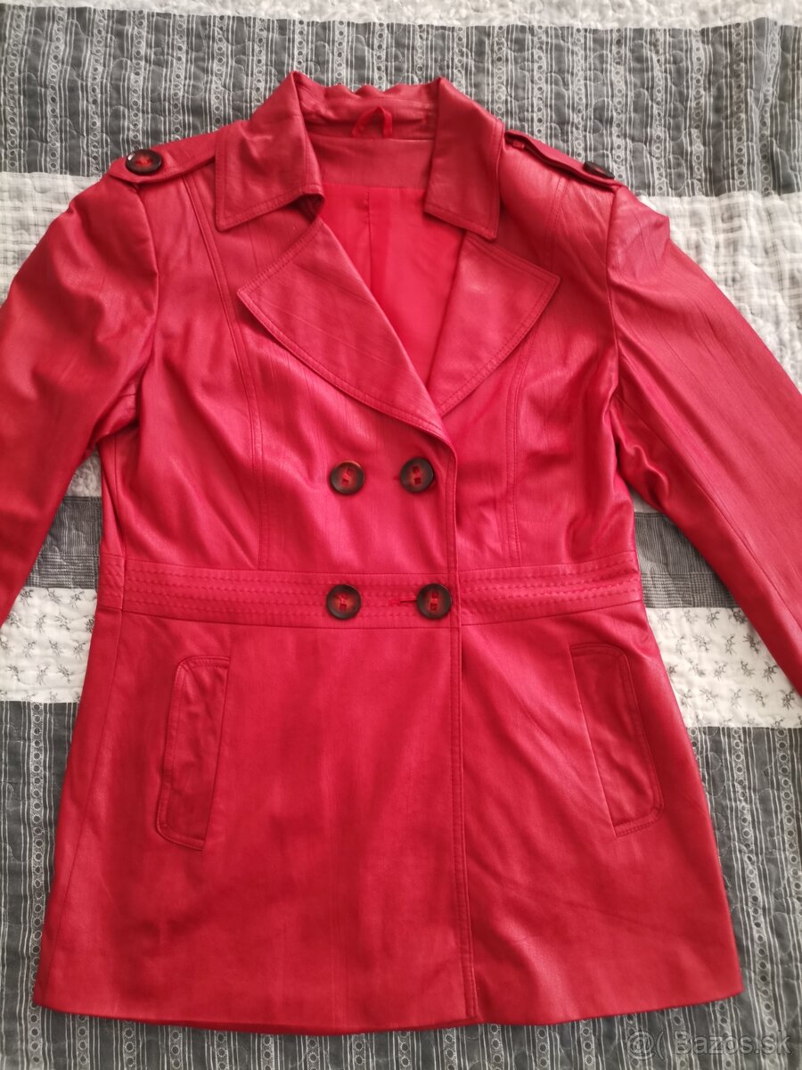 Dámske kožené sako z ekokože č. 44