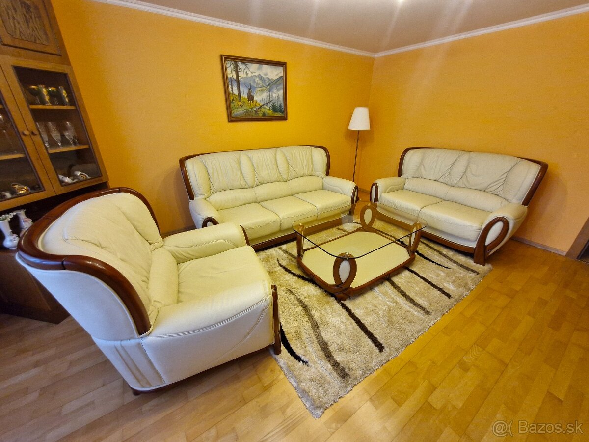 Koženná sedacia súprava 3+2+1+ stolík