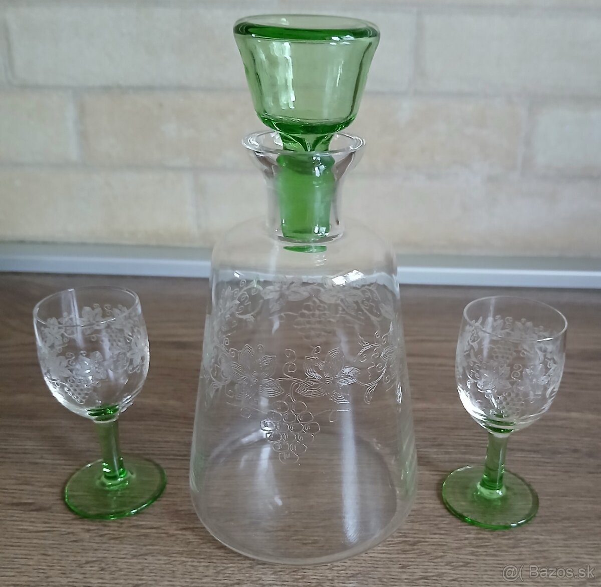 Retro karafa + 2 štamperlíky