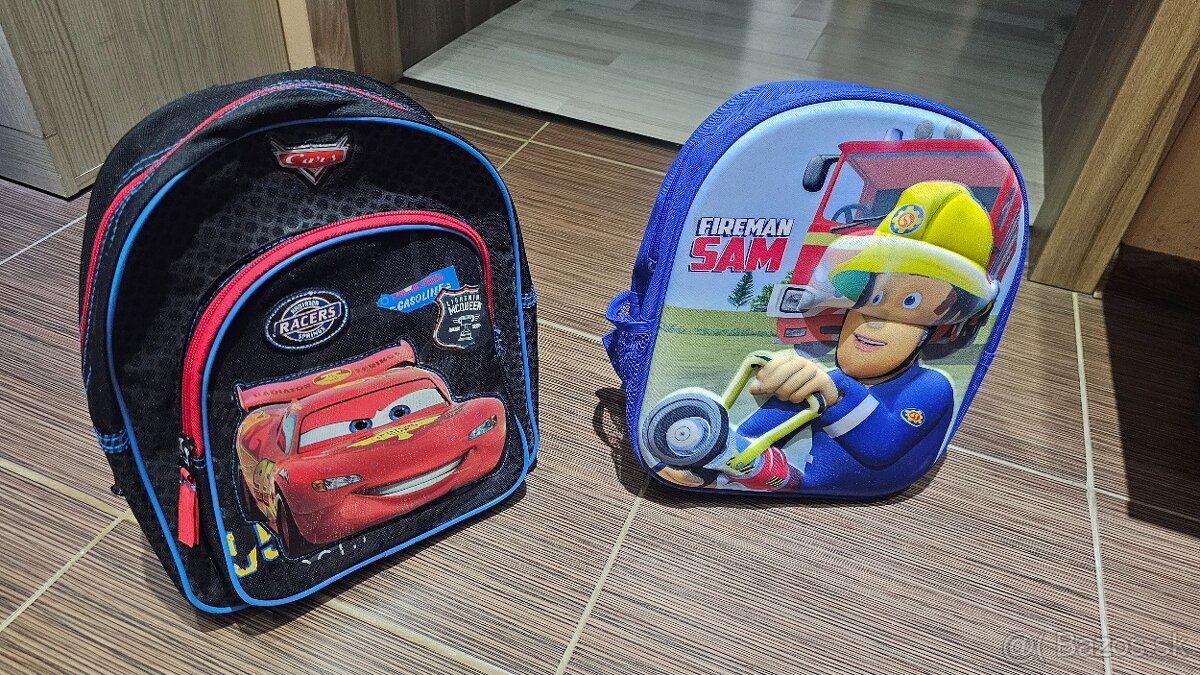 Detský ruksak McQueen a Požiarnik Sam