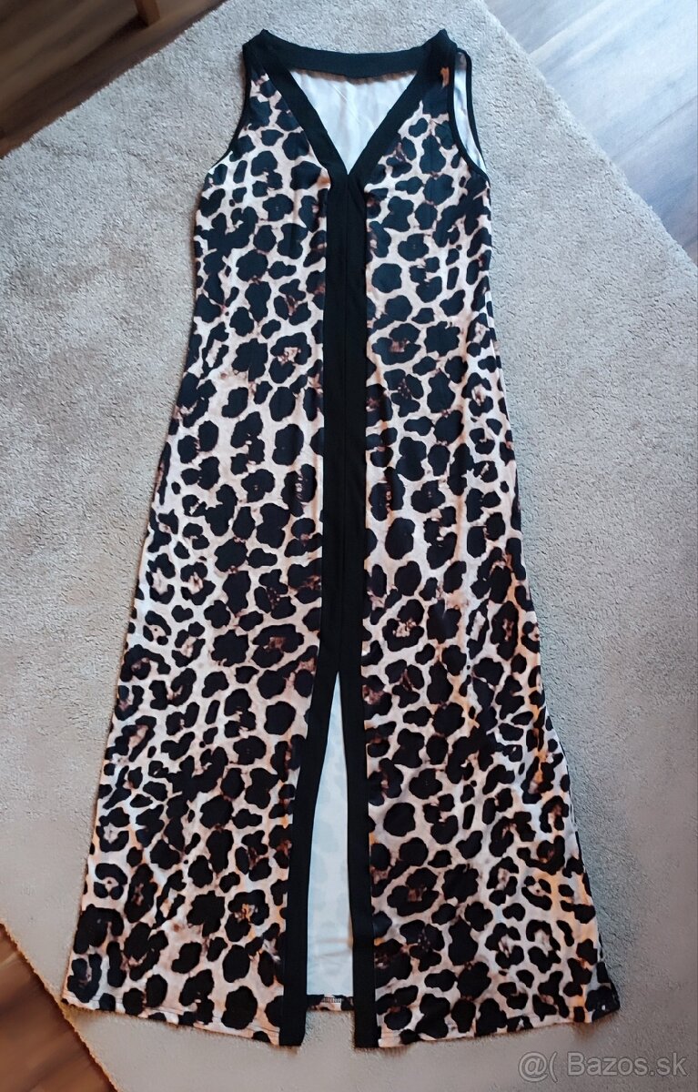 Dámske letné šaty leopardieho vzoru