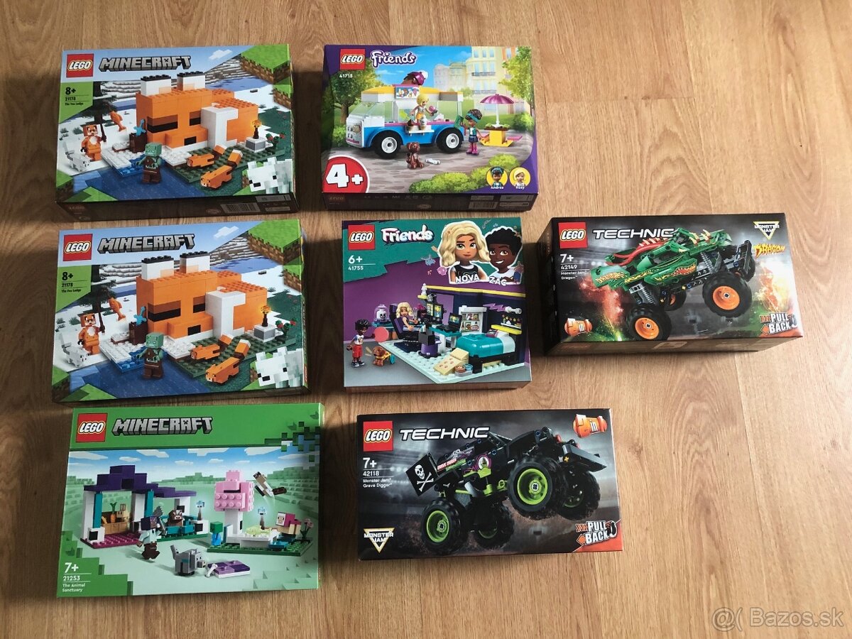 Nové Lego- Minecraft, Friends, Technic