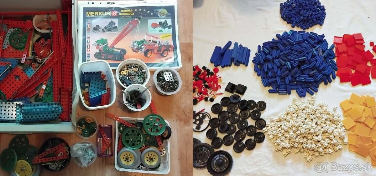 Stavebnica Merkur 8 a Seva Klasik