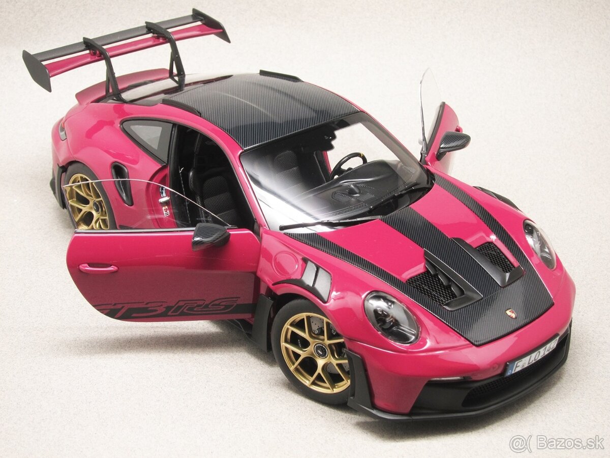 Porsche 911 GT3 RS Weissach package Norev 1:18 Ruby Star Neo