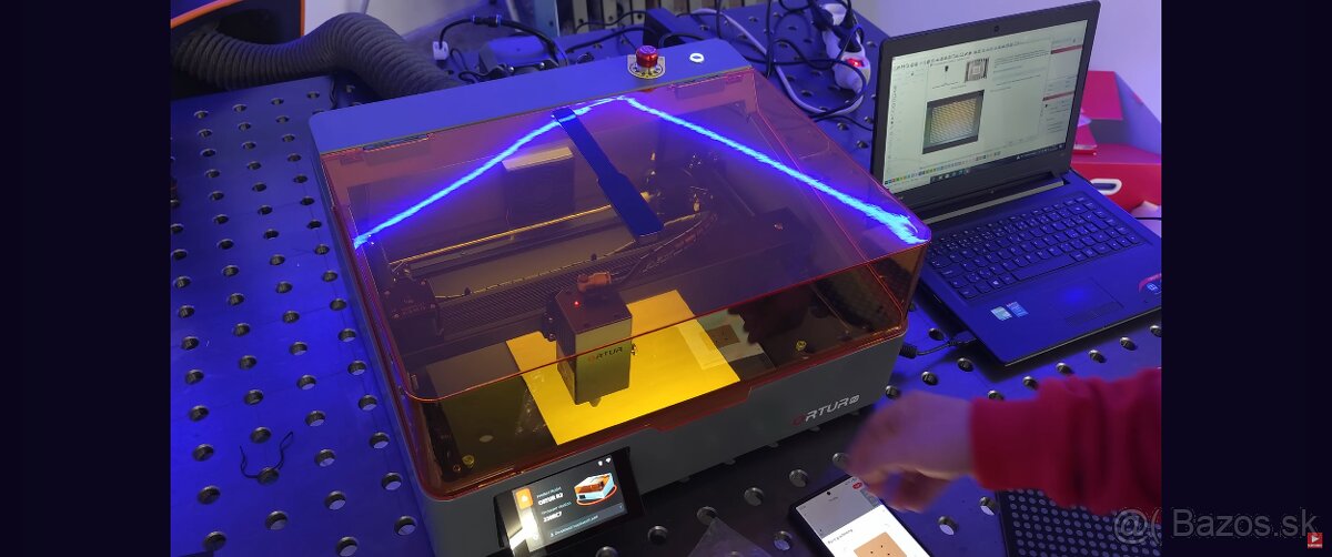 Laserova gravirka ORTUR R 2 + dve diódy 20W + IR dióda