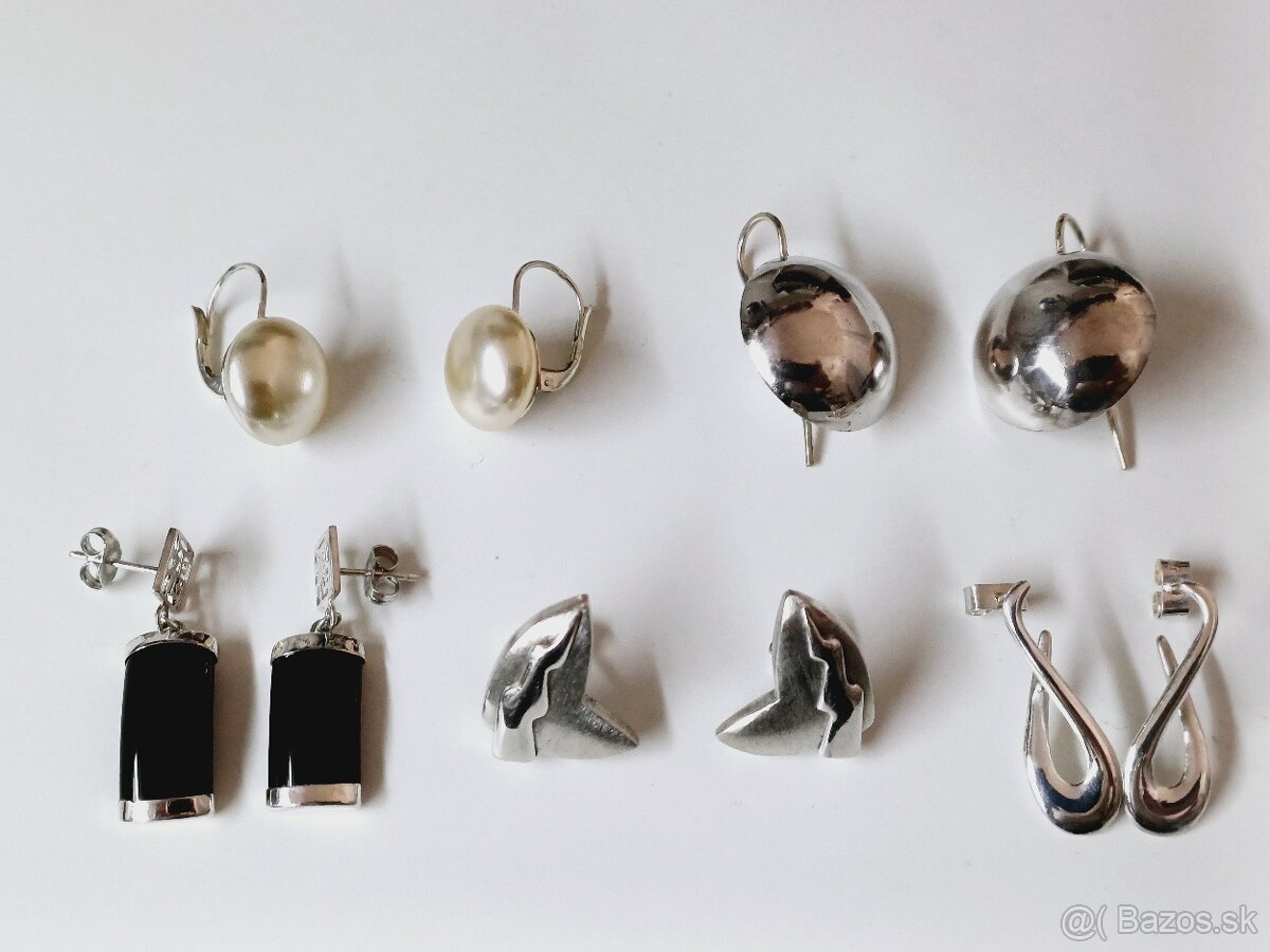 Krasne strieborne naušnice