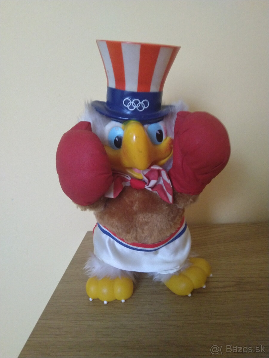 Vintage Potlesk 1980 Vinylová plyšová figúrka strýka Sama