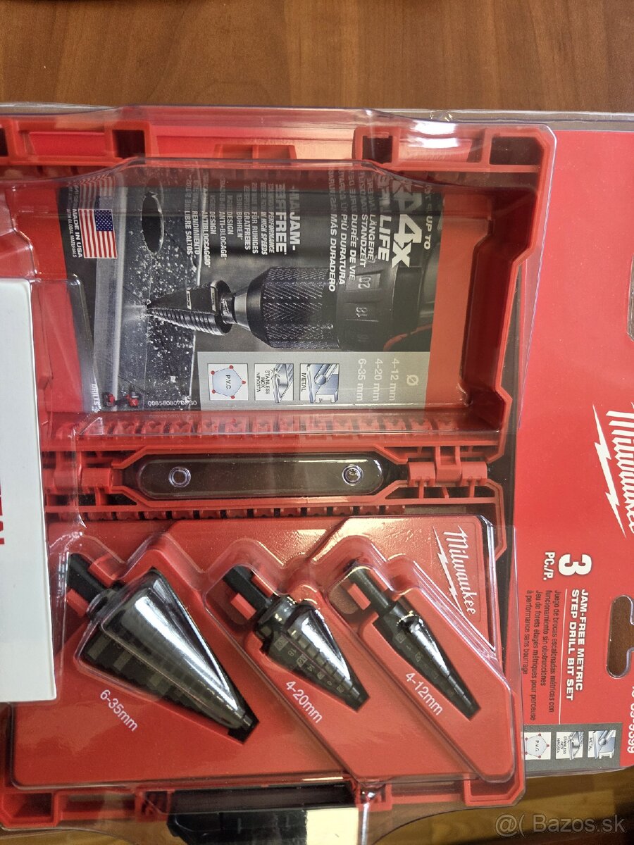 Milwaukee Sada stupňovitých vrtákov 3ks