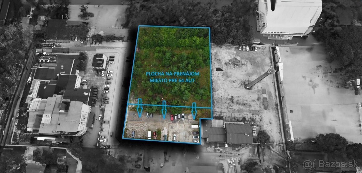 ŽILINA -SPEVNENÁ PLOCHA NA PRENÁJOM-VÝMERA 1550 m2