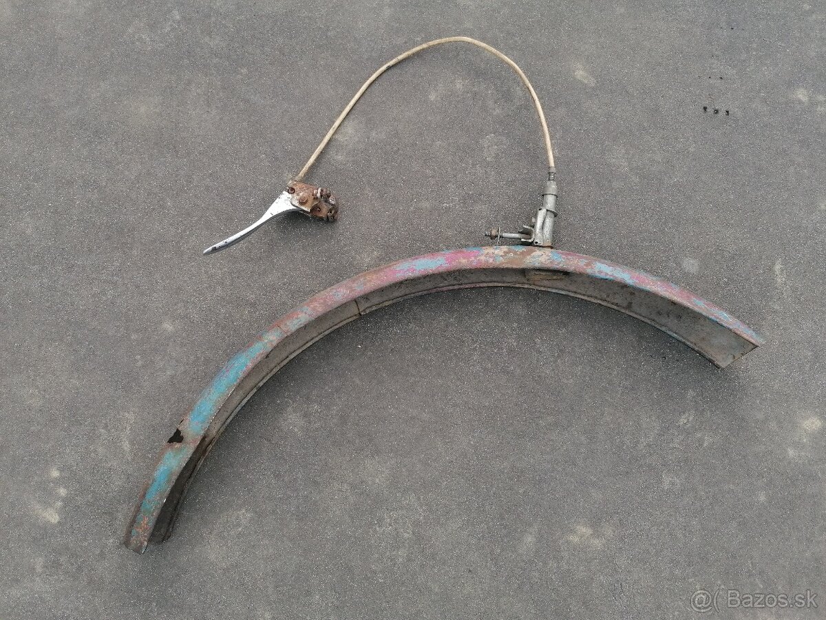 Predám predný blatník a brzda na starožitný bicykel