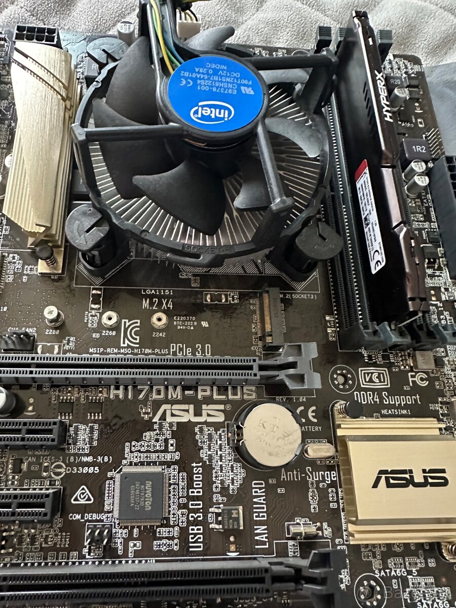 Intel i3 6100 Asus H170M-Plus DDR4 8GB