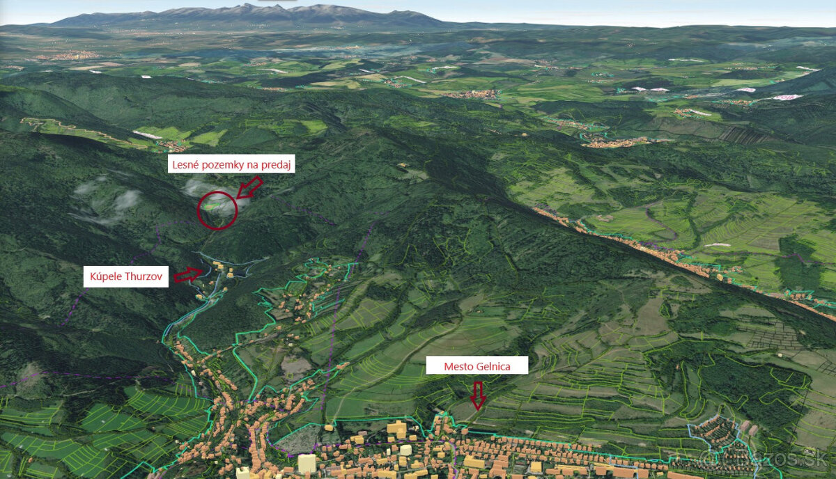 Predaj pozemkov nad Turzovskými kúpeľmi, okres Gelnica