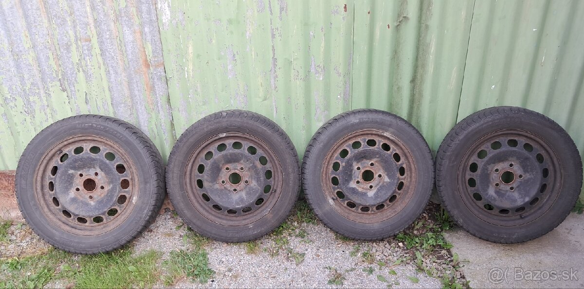 Plecháče 5x112 R16 + zimné pneumatiky
