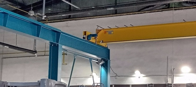 Použitý mostový jeřáb DEMAG EPKE 12,5t, r. v. 2014