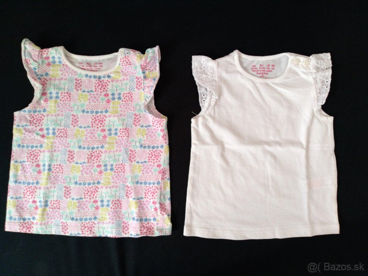 Tričká 2ks veľ. 80,F&F
