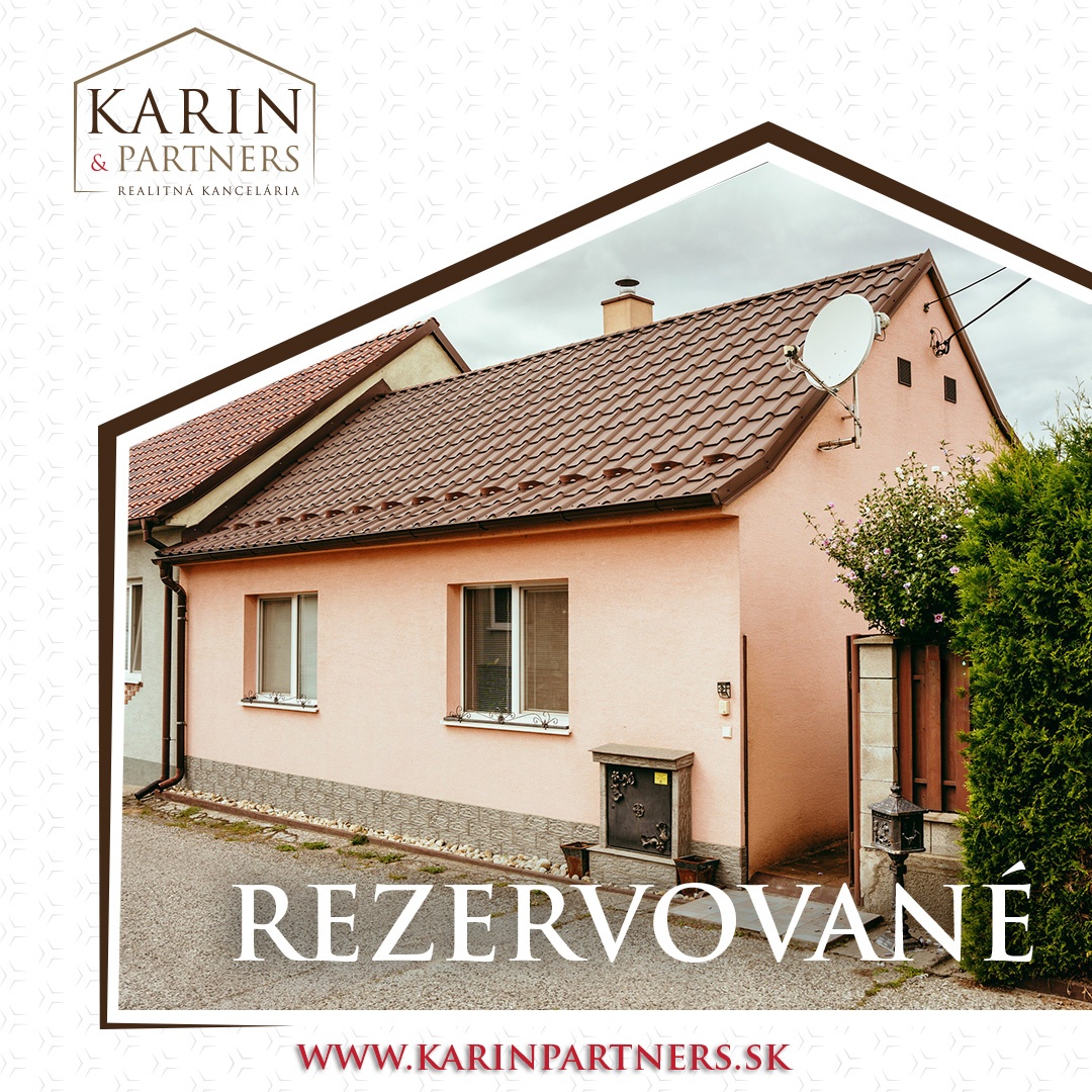 REZERVOVANÉ:3i rodinný dom po rekonštrukcii s krytou terasou