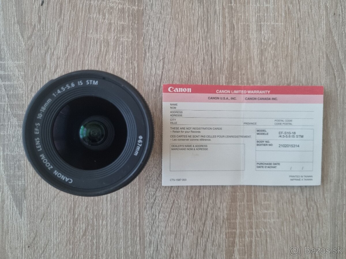 Canon EF-S10-18mm f4.5-5.6