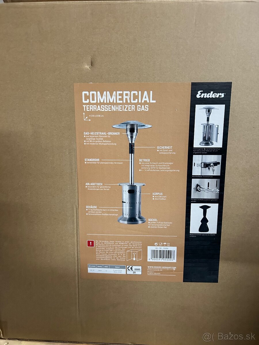 Plynový ohrievač ENDERS COMMERCIAL