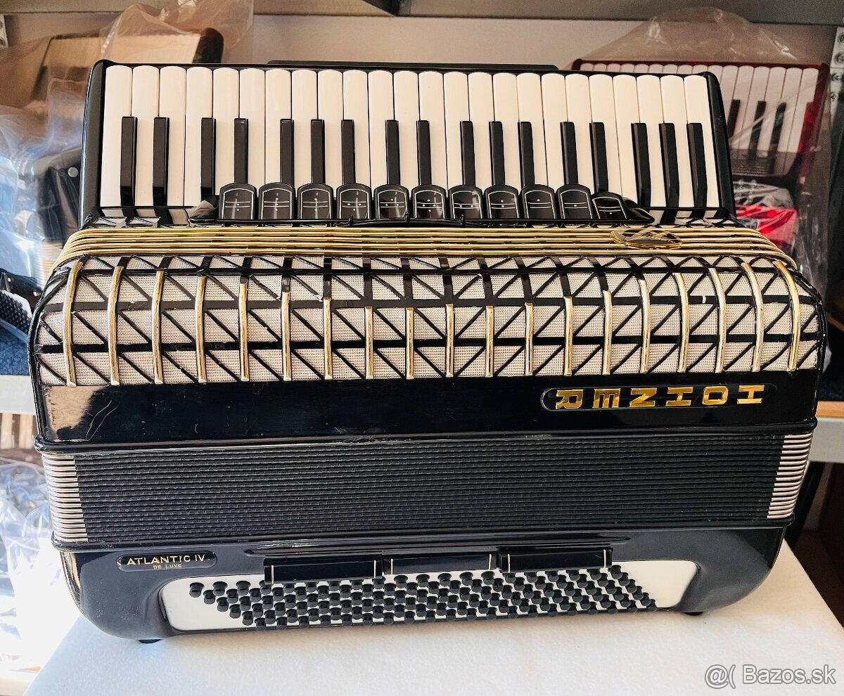 Predám akordeón Hohner Atlantic De Luxe. 120 Basový - Made
