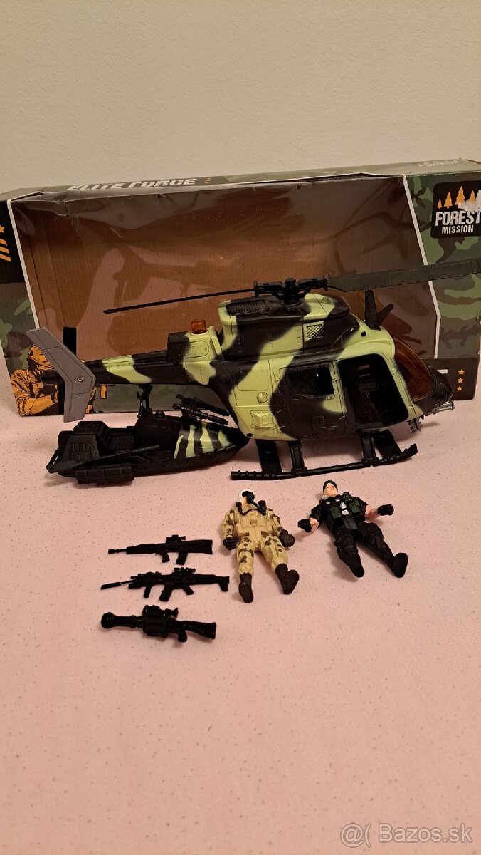 Predám soldier force vrtuľník s člnom
