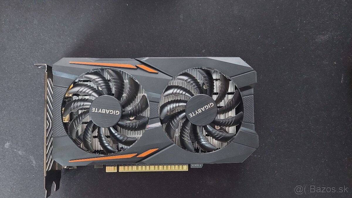 Predám grafickú kartu Gigabyte GTX 1050 Ti 4GB GDDR5