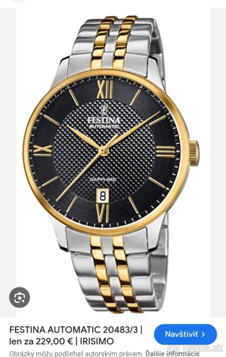 Hodinky festina automatic 20483/3