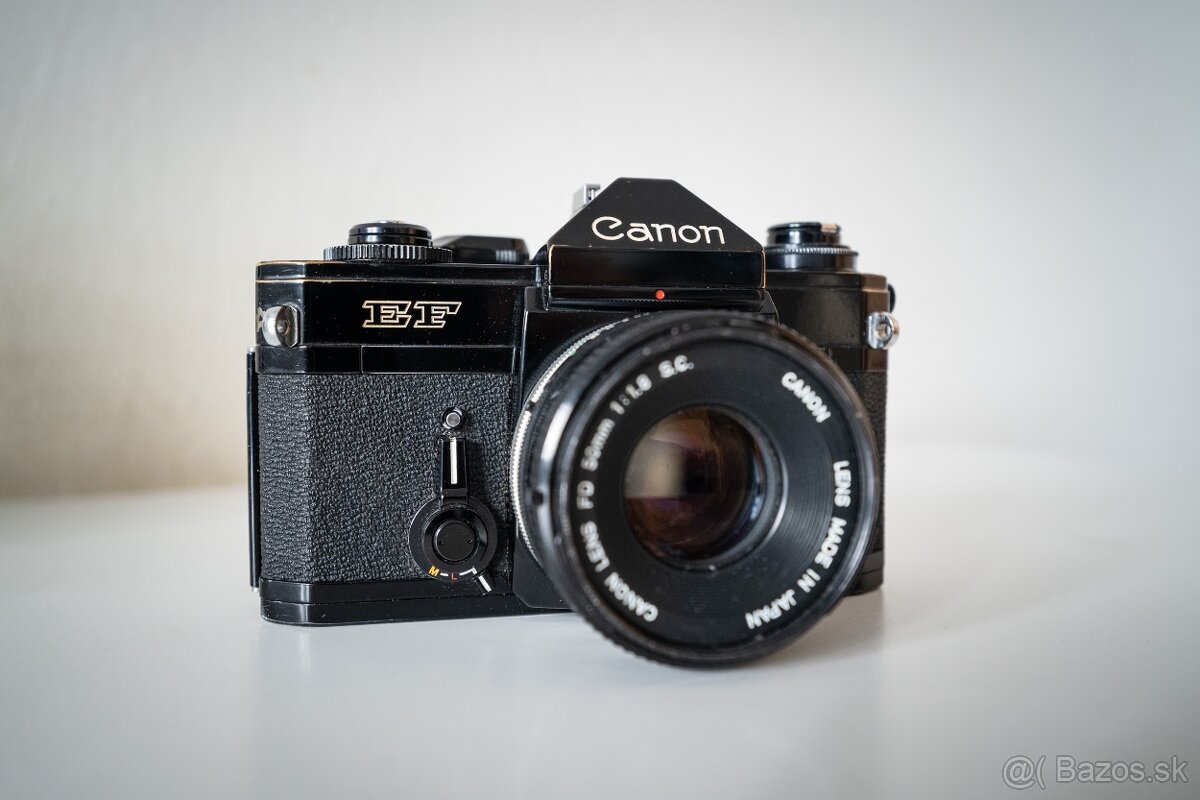 Canon EF SLR 35mm fotoaparát + objektívy