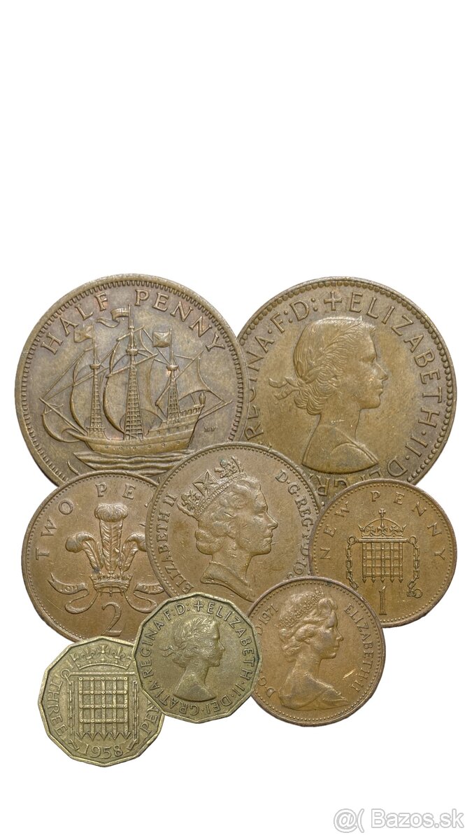 Predám ֍ mince VEĽKÁ BRITÁNIA (M.2024.609.)💥 LOT 4