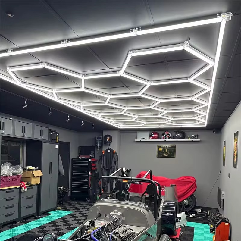 Hexagon led světla 4.8x2.4m