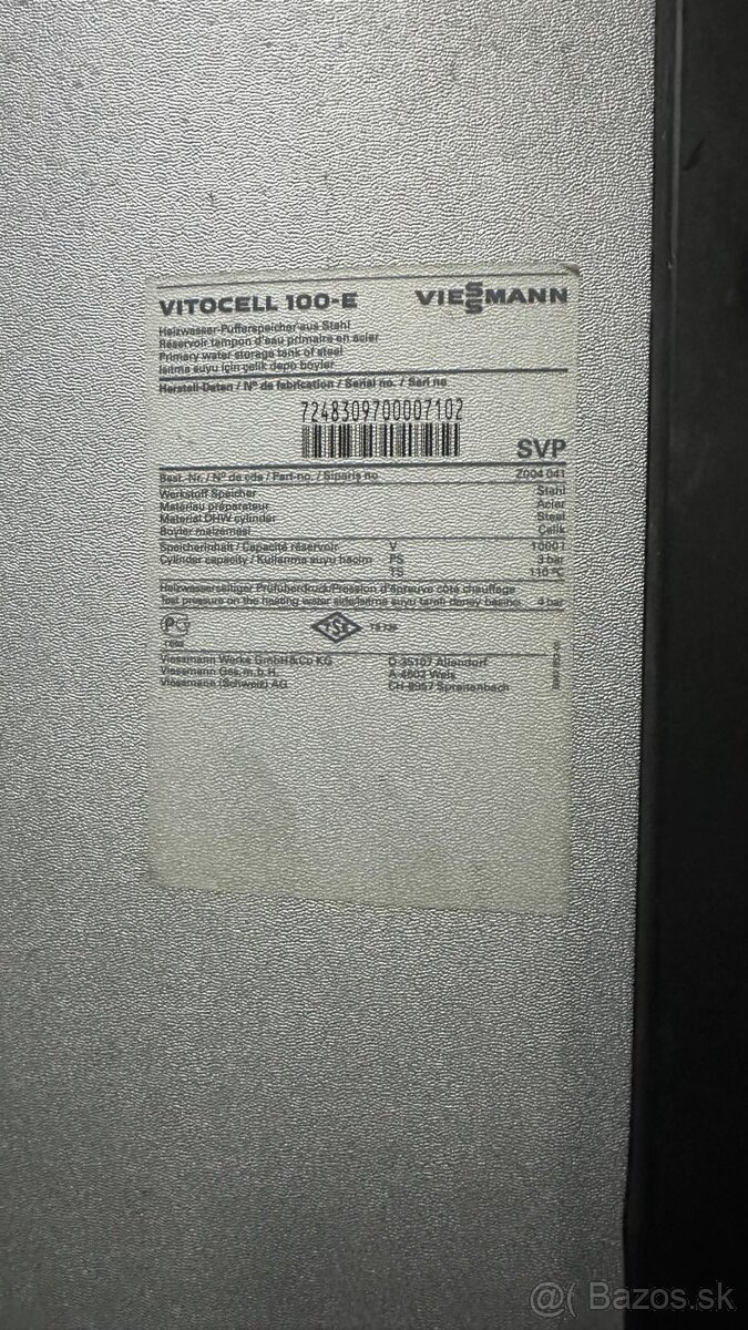 Tepelné čerpadlo Viessmann Vitocal 300 a zásobník Vitocell