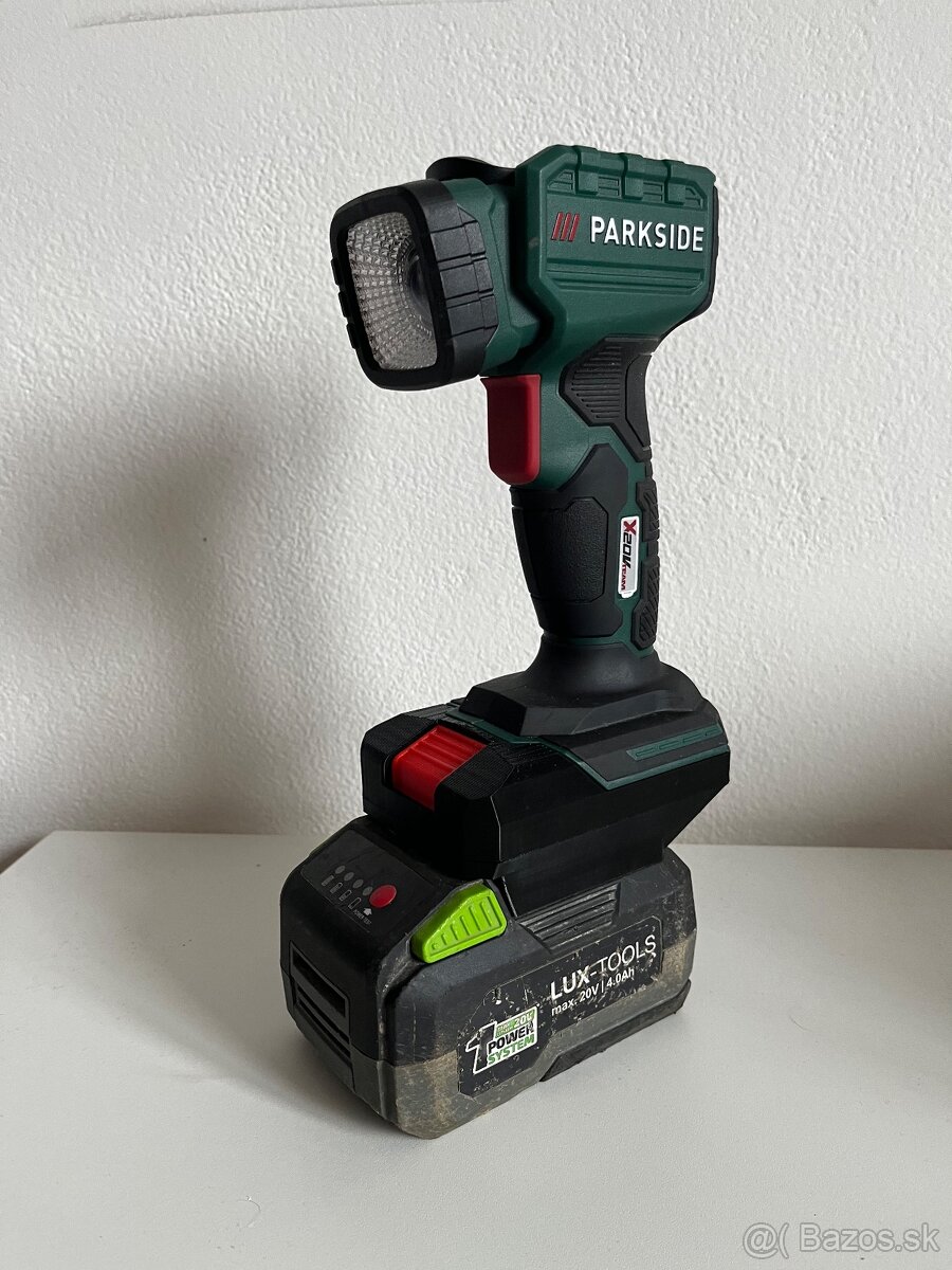 Adaptér Lux Tools → Parkside X20V + ďalšie adaptéry