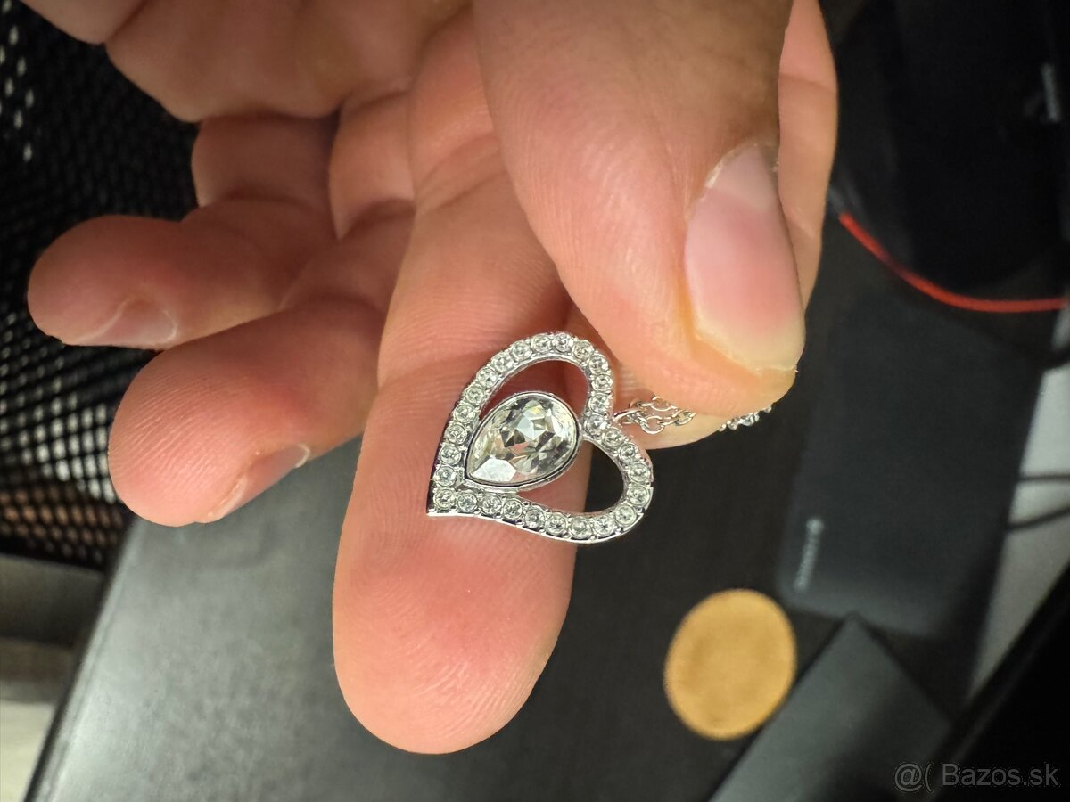 Swarovski nahrdelnik strieborny