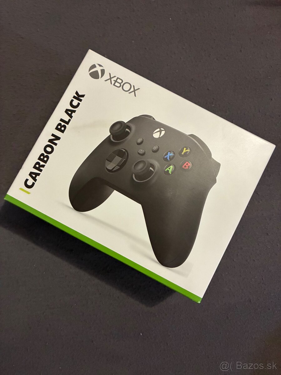 Xbox Carbon Black ovládač NOVÝ