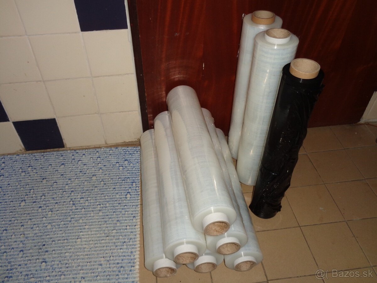 Stretch fólia transparentná / čierna