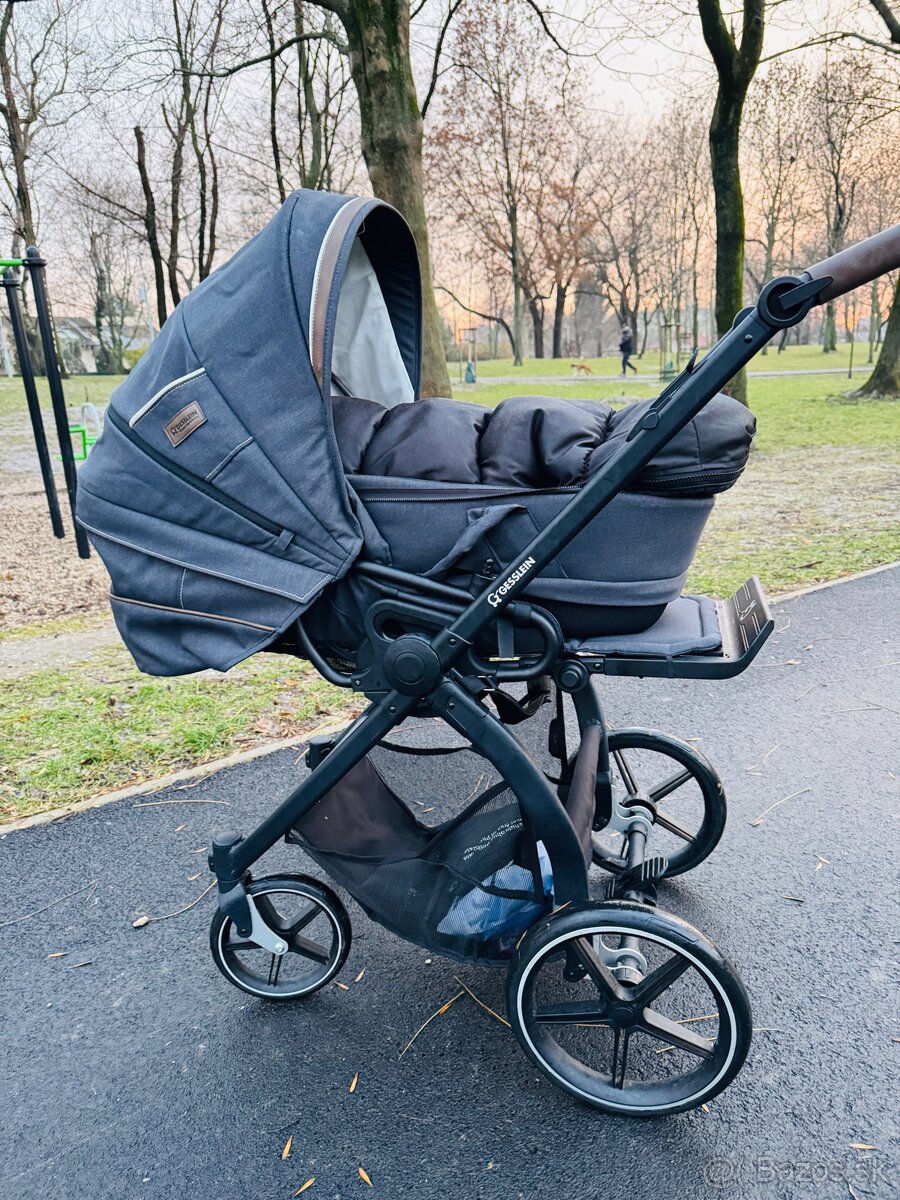 Kombinovaný kočík 3v1 Gesslein FX4+ detské vajíčko Recaro