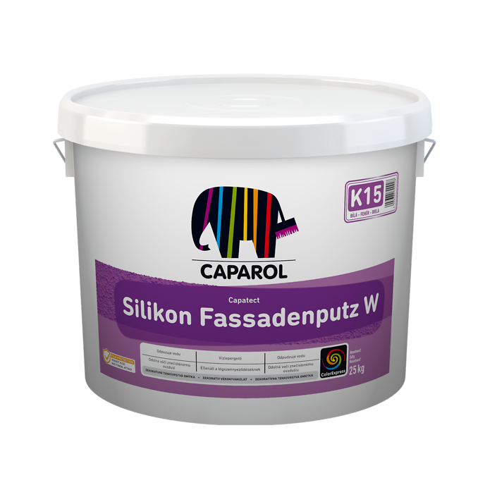 Fasádna omietka silikónová CAPAROL - biela - zrnitosť 1.5