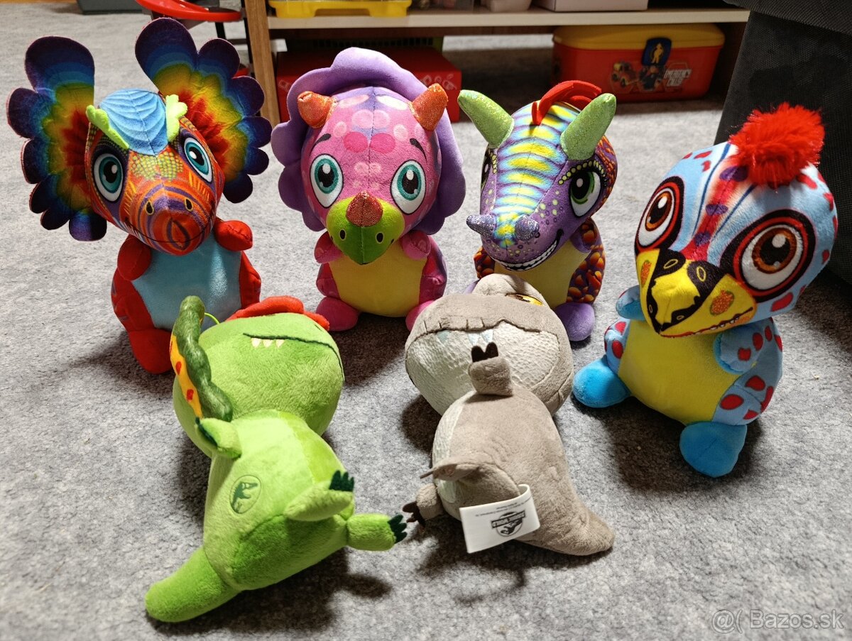 Plyšáky Dinosaury 6ks
