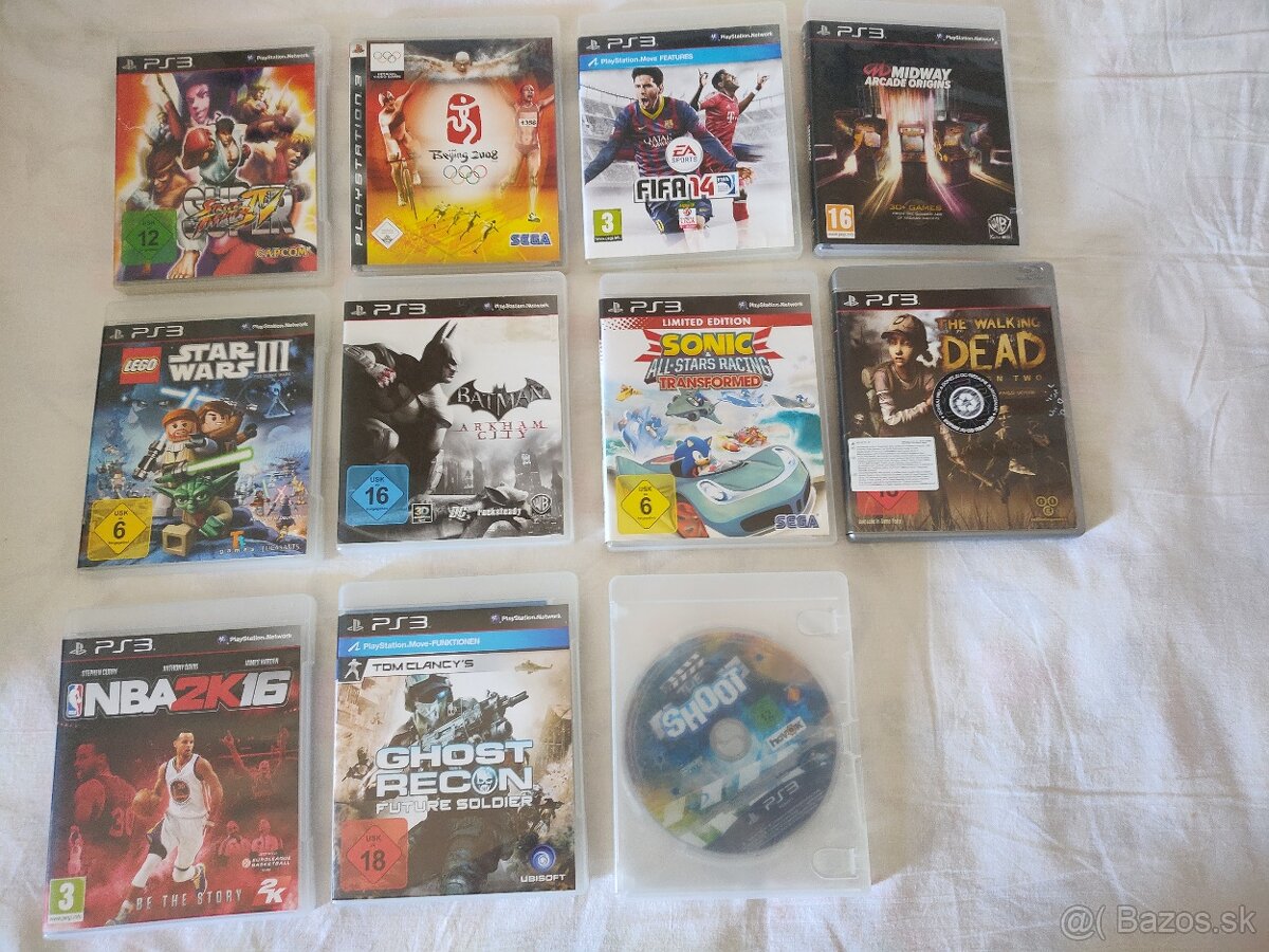 Predám hry na PS3 konzolu.