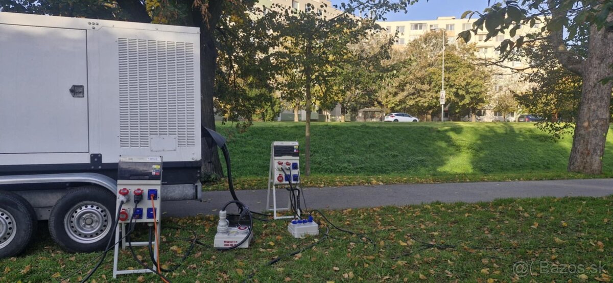 Prenájom elektrických rozvodní, káblov a dieselový agregát